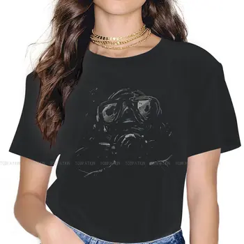 Реалистичная футболка в стиле харадзюку с принтом черепа для дайвинга, повседневная футболка с коротким рукавом для девочек, уникальная подарочная одежда