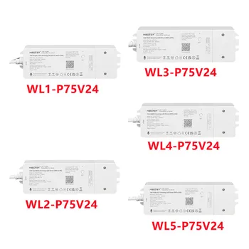 WiFi + 2,4 G полоса Светодиодный Драйвер Диммер Контроллер 75 Вт Световой Трансформатор DC24V для Одноцветного/Двойного Белого/RGB/RGBW/RGB + CCT AC100-240V