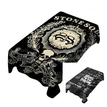 Уникальная ретро-музыка рок-группы, тексты песен, прямоугольная скатерть Stone Sour для декора столешницы