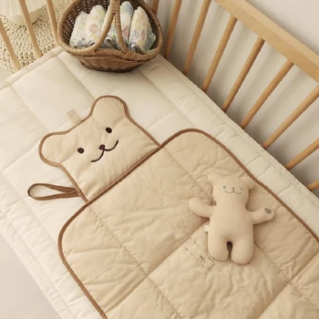 77HD Складной Детский коврик для пеленания, водонепроницаемый подгузник для новорожденных, детское постельное белье, чехол для пеленания матраса