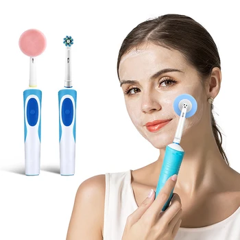 Портативная насадка для чистки лица для электрических зубных щеток Oral-B Сменные насадки для инструментов по уходу за кожей лица Силиконовое средство для умывания лица
