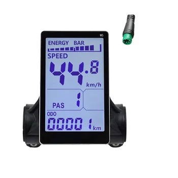 Измеритель ЖК-дисплея электрического велосипеда M5 24V 36V 48V 60V E Scooter ЖК-панель для горного электрического велосипеда (5PIN)