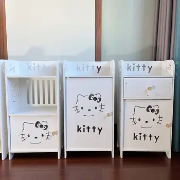 Прикроватный органайзер Hello Kitty Kawaii Спальня в общежитии Минималистичное хранение и организация небольших прикроватных тумбочек