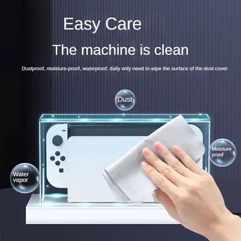 Универсальный Прозрачный акриловый пылезащитный чехол для игровой консоли, защитный чехол для хоста, светящаяся основа для Nintendo Switch