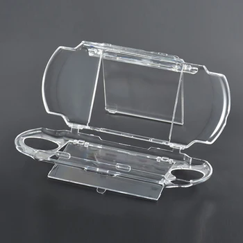 Прозрачный корпус для PSP 2000 3000, прозрачный жесткий чехол для переноски, защелкивающиеся формы для защиты от кристаллов для Playstation New