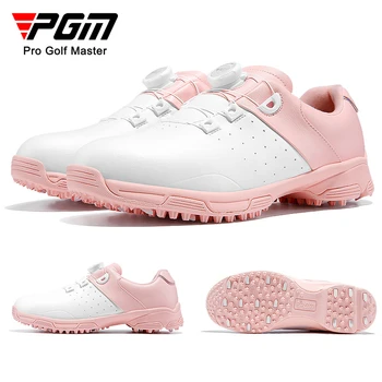 Женская обувь для гольфа PGM, Водонепроницаемые противоскользящие женские легкие Мягкие дышащие кроссовки, женская спортивная обувь с ремешком на ручке XZ298