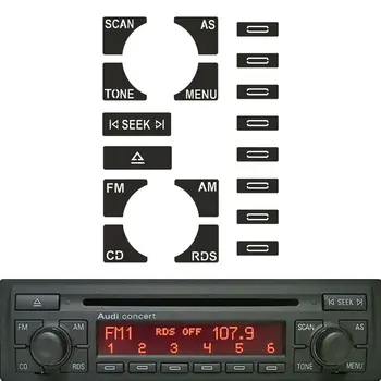 Концертный CD-Плеер Автомобильный Мультимедийный Радио Стерео Изношенная Кнопка Отслаивания Ремонтные Наклейки Наклейки Кнопка Фиксации Для Audi A2/A3/A4/A6