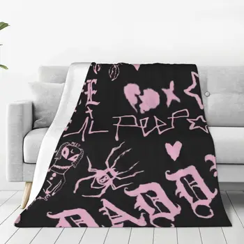 Одеяло с алфавитом в стиле панк-гранж, флис, весна-осень, крутое красивое многофункциональное супер мягкое покрывало для дивана, покрывала для кроватей