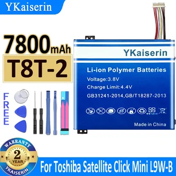 7800mAh YKaiserin Аккумулятор T8T-2 для Toshiba Satellite Click Mini L9W-B A000381560, T10TC, 3,75V 20WH Сменный Аккумулятор Bateria