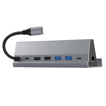 Для док-станции Steam Deck, Подставки для телевизора, Концентратора, Док-станции USB C К RJ45, Совместимой с Ethernet USB3.0 Для Steamdeck