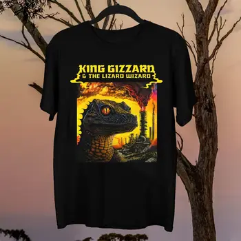 Редкий альбом King Gizzard & the Lizard Wizard с коротким рукавом Мужская рубашка S-5XL 1D618 с длинными рукавами