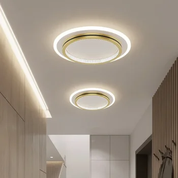 Современный светодиодный минималистичный потолочный светильник для гостиной, спальни, роскошного декора, потолочного светильника для коридора с дистанционным управлением