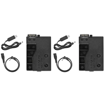 2X DR-E8 Фиктивный Аккумулятор С Блоком питания Постоянного Тока Замена кабеля USB-адаптера Для LP-E8 Для Canon EOS 550D 600D 650D 700D DSLR