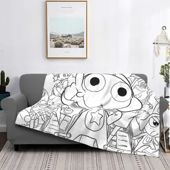 Одеяло Dororo Fantasy Action Animation TV Series, Флисовое плюшевое легкое пледовое одеяло KERORO для домашнего ковра