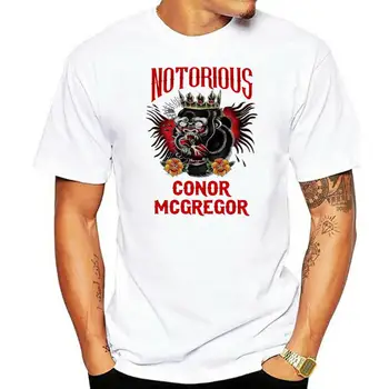 Футболка с надписью Notorious Conor McGregor Tattoo, черная футболка для мужчин, графическая футболка