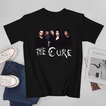 Мужская футболка The Cure Members, футболки, хиппи, музыка Рок-группы, пляжные футболки, потрясающая повседневная одежда из 100% хлопка, идея подарка