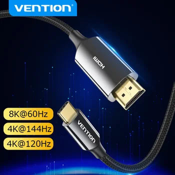Кабель Vention USB C-HDMI 8K Type c HDMI Thunderbolt 3 Адаптер для MacBook Samsung Galaxy S10/S9 Huawei Honor Type c-HDMI