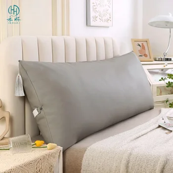 Большая клиновидная подушка для чтения со спинкой для взрослых, мягкая подушка для спинки кровати для пары, большая подушка для изголовья дивана