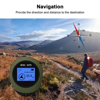 Мини-Компас Fogcroll Handheld GPS Navigation Keychain PG03 USB Перезаряжаемый Трекер Местоположения Для Путешествий На Открытом Воздухе, Скалолазания