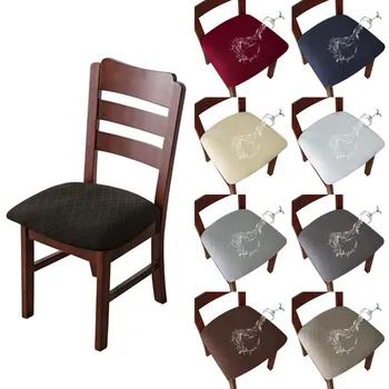 Водонепроницаемая мягкая подушка для столовой, прочный чехол для сиденья стула, Съемные чехлы с моющейся защитой для мебели