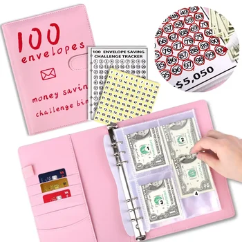 Конверты для вызова экономии денег 100 Дневный набор для вызова конвертов 100 Дневный вызов Сумки для экономии денег