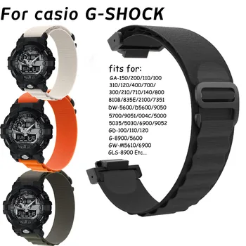 16 мм нейлоновый ремешок для часов Casio G-SHOCK GA-110 120 800 2100 GD100 G8900 5600 GW-M5610 6900 Ремешок Alpine Loop Ремешок для часов браслет