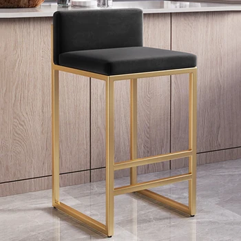 Офисные барные стулья-трон, Дизайнерская роскошная стойка для приема гостей, барный стул с высокой стойкой, Дизайнерские акцентные шезлонги, Мебель для дома