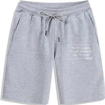 Цитата Спенсера Забавная Идея подарка с персонализированным именем на День рождения, шорты, удобные мужские шорты в стиле фанк, удобный хлопок
