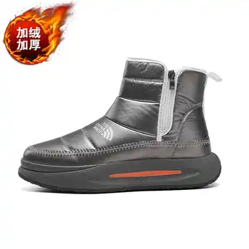 сноубордические ботинки с круглым носком, мужская обувь, кроссовки, черные мужские кроссовки для ходьбы и бега, новые спортивные кроссовки промышленного пошива YDX1