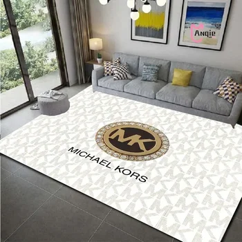 Модный 3D-ковер с логотипом M-Michael Kors, Мягкий коврик для йоги в спальне, Гостиная, Кухня, Ванная комната, Нескользящий Большой ковер
