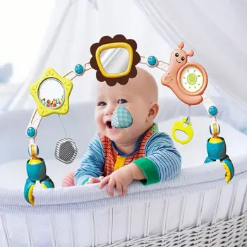 Арочная детская коляска Арочная игрушка Пластиковая Подвесная Музыкальная игрушка Кольцо Колокольчик Украшение