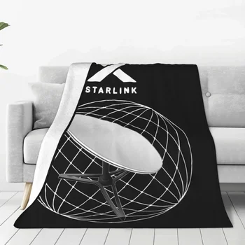Одеяла SpaceX Starlink, Пушистое винтажное Теплое Покрывало для кресла, покрывающее диван на весь сезон