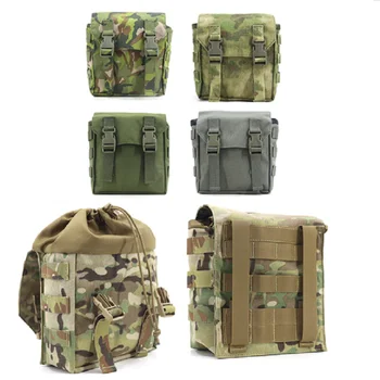 Уличная майка, сумка для военно-тактических аксессуаров Molle, камуфляжная сумка для приклада, тактический поясной рюкзак, сумка для аксессуаров