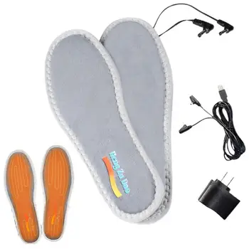 Стельки с USB-подогревом, теплые электрические Стельки для обуви, вставки, Зимний аксессуар с хорошей амортизацией для работы, пеших прогулок, бега и