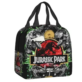 Парк Юрского периода, изолированная сумка для ланча для кемпинга, охладитель Мира динозавров, Термальный Ланч-бокс, Женский Детский контейнер для еды, сумки-тоут