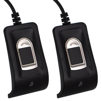 2X Компактный USB сканер для считывания отпечатков пальцев Надежная Биометрическая система контроля доступа