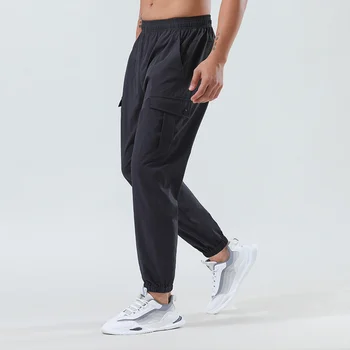 Мужские спортивные брюки на открытом воздухе, быстросохнущие, дышащие, свободные, эластичные, для фитнеса, повседневной работы, Удобная одежда, брюки
