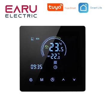 Приложение K2 TUYA WiFi Умный термостат, подогрев пола, TRV, Температура водяного газового котла, Голосовой пульт дистанционного управления для Google Home Alexa