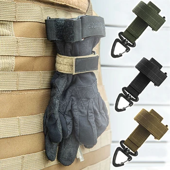 Многоцелевые нейлоновые перчатки Z50, рабочие перчатки с веревкой для скалолазания, защитный зажим, уличные тактические перчатки, защита от потери, Подвесной ремень для кемпинга