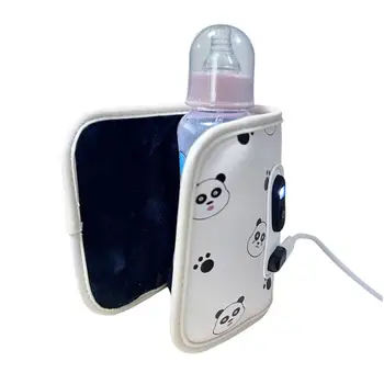 USB-подогреватель для бутылочек, хранитель тепла для молока с цифровым ЖК-дисплеем, безопасный и бережно сохраняющий тепло, быстрая зарядка, легкая usb-бутылка