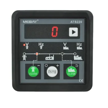 Mebay ATS220 Genset ATS Switch Controller Автоматический ручной светодиодный дисплей, панель модуля переключателя управления генератором 8-36 В
