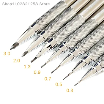 0.3/0.5/0.7/0.9/1.3/2.0/3.0 мм Механический рисунок карандашом, рисование автоматическим карандашом, школьные канцелярские принадлежности, офисные аксессуары