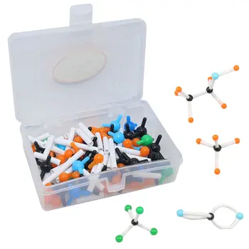 1 Коробка Химической Молекулярной модели, Небольшой Набор Школьных экспериментальных принадлежностей, Инструментов для учебных исследований, студенческих лабораторных принадлежностей