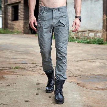 Мужские уличные военные Тактические брюки-карго из хлопка с несколькими карманами, Износостойкие тренировочные брюки для скалолазания, боевые Охотничьи брюки