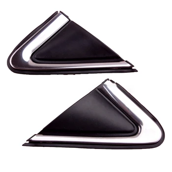 Наружное левое и правое Боковое зеркало заднего вида с треугольными накладками Для Nissan Sentra 2012-2018, Автоаксессуары