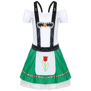 Немецкое женское платье на бретельках для пивного фестиваля, костюм для косплея, униформа для сценического представления, костюм для пива