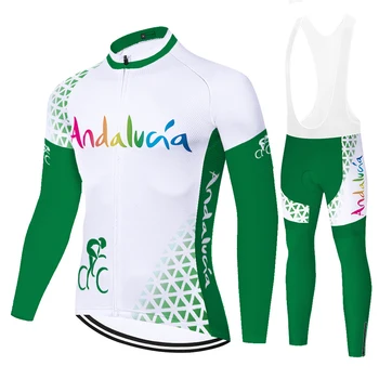 Команда Испании ropa de ciclismo hombre 2023 mtb лето весна АНДАЛУСИЯ велоспорт джерси мужчины 20D гелевая прокладка быстросохнущая униформа ciclismo