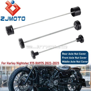 Мотоцикл Ось Вилка Аварийный Слайдер Передняя/Средняя/Задняя Ось Гайка Крышка Ступицы Колеса Защита От Падения Для Harley Nightster 975 RH975 2022 +