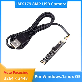 Модуль камеры IMX179 USB 8-мегапиксельная автофокусировка с фиксированным фокусом 3264 x 2448 75 ° для ОС Windows Linux