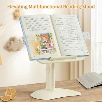 Студенческий стол для чтения, подставка для книг, Простой рабочий стол для детей, Регулируемая по высоте Подъемная кровать, Подставка для книг, Стационарные книги